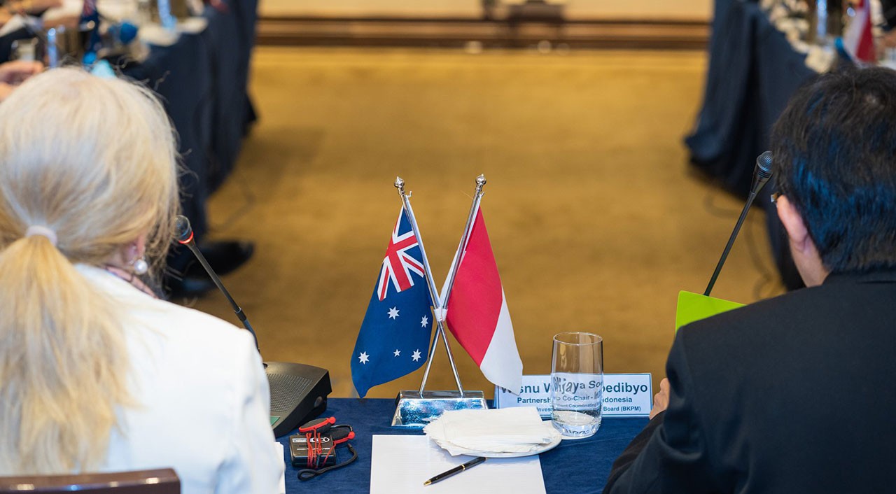 Indonesian and Australian Co-Chairs led the 7th Partnership meeting in Melbourne-1