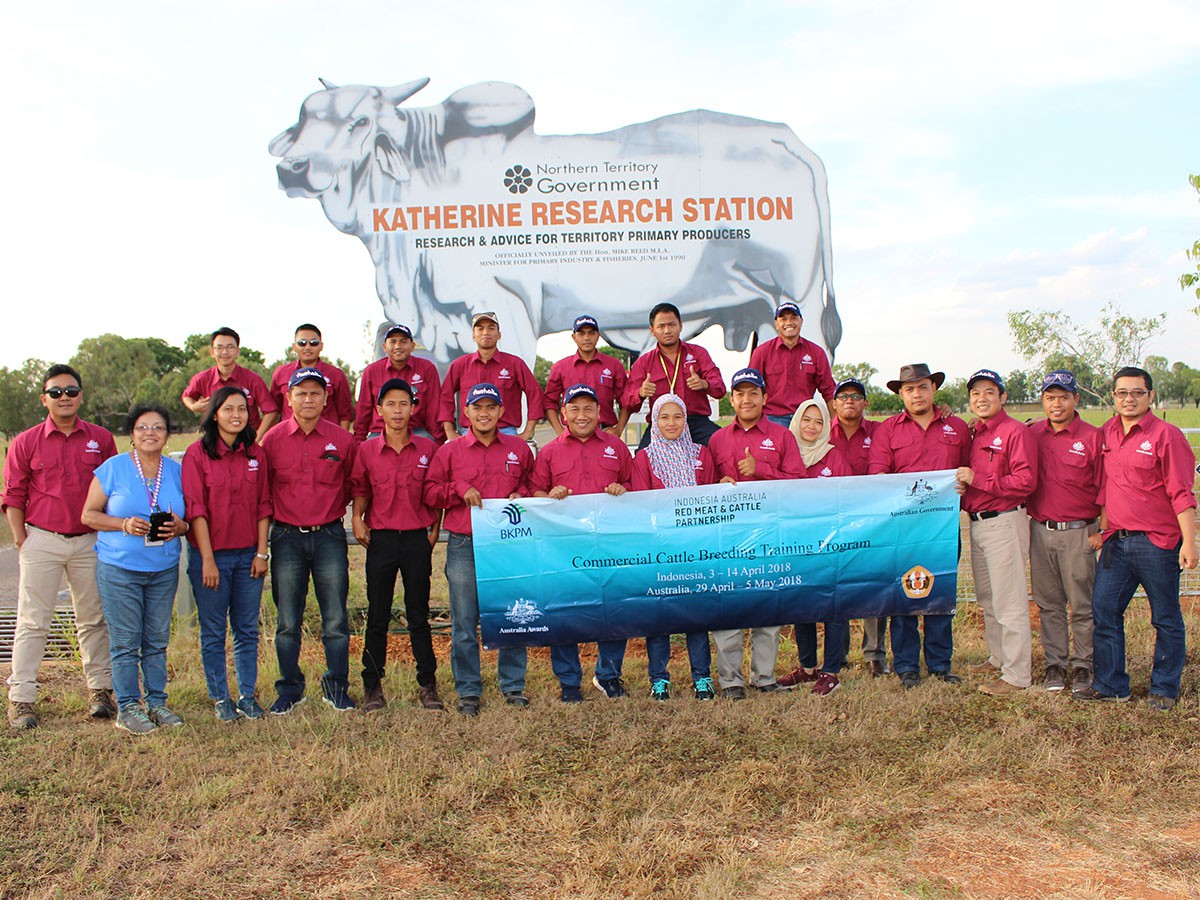 Breeding Course Participants at Katherine Research Station in the Northern Territory, Australia