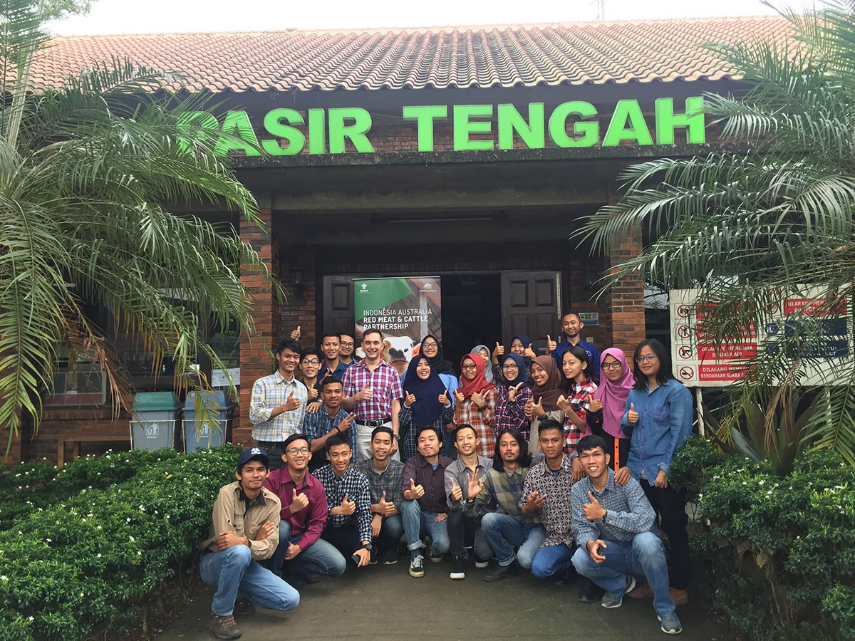 Predeparture training for accepted students from all over Indonesia in Indonesian farm in Cianjur West Java